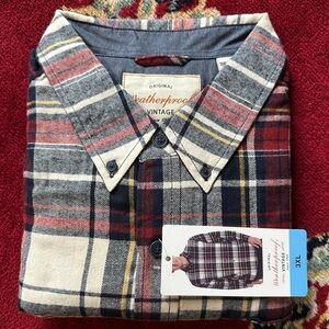 Weatherproof Men's Red Plaid Shirt, Size 3XL